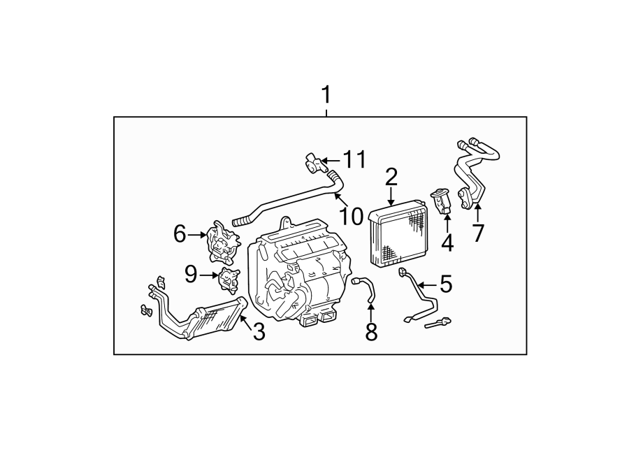 Toyota Prius V Hvac Heater Core Toyota Parts