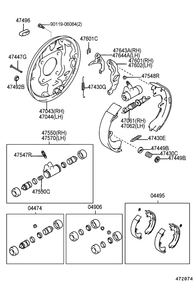 Toyota Drum Brake Diagram