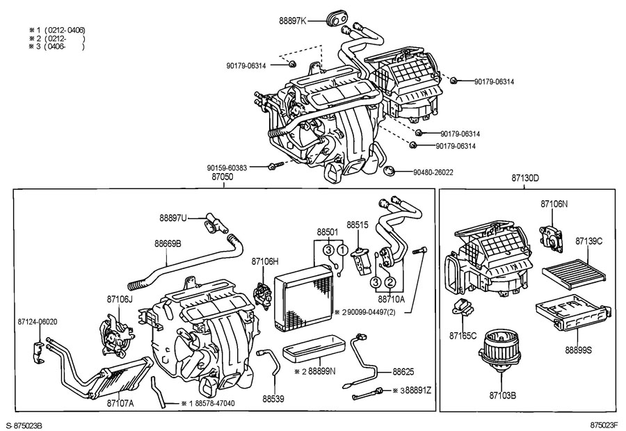 Toyota Prius V Hvac Heater Core Toyota Parts