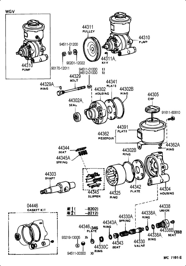 Toyota Land Cruiser Power Steering Pump Power Steering Pump Pump