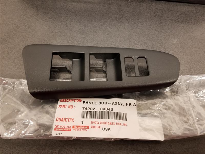 TOYOTA TACOMA Door Switch Trim Panel (Front) - 7420204040 ...