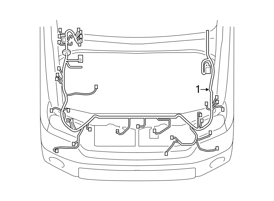 TOYOTA TUNDRA Engine Wiring Harness. 5.7L, w/SR5 package - 821110C680