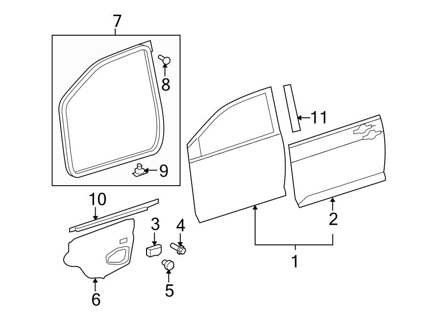 TOYOTA YARIS Door Belt Molding (Front). SEDAN - 6816052150 | Toyota ...