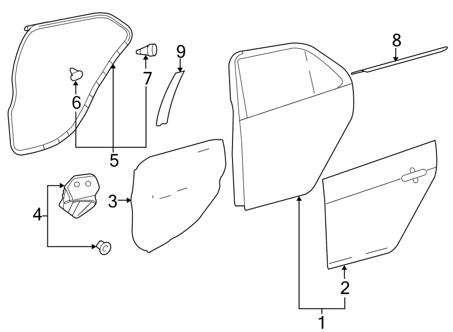 2012 TOYOTA RAV4 Door Belt Molding (Right). Japan built - 6823052161 ...