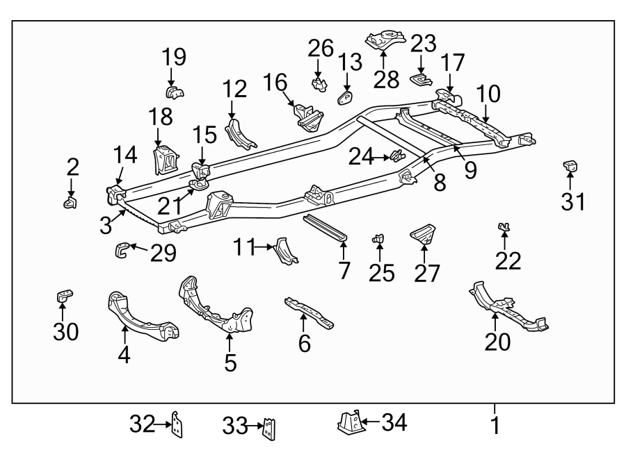 1995 Toyota Tacoma Frame