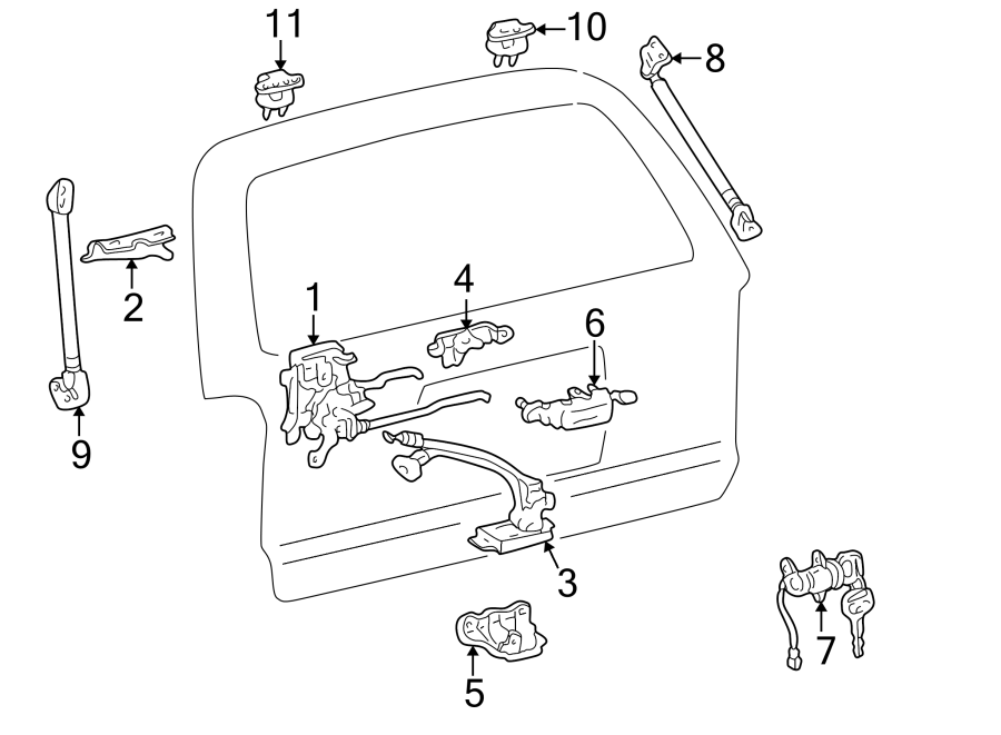 TOYOTA 4RUNNER Lock. Control - 6969035030 | Toyota Parts ...