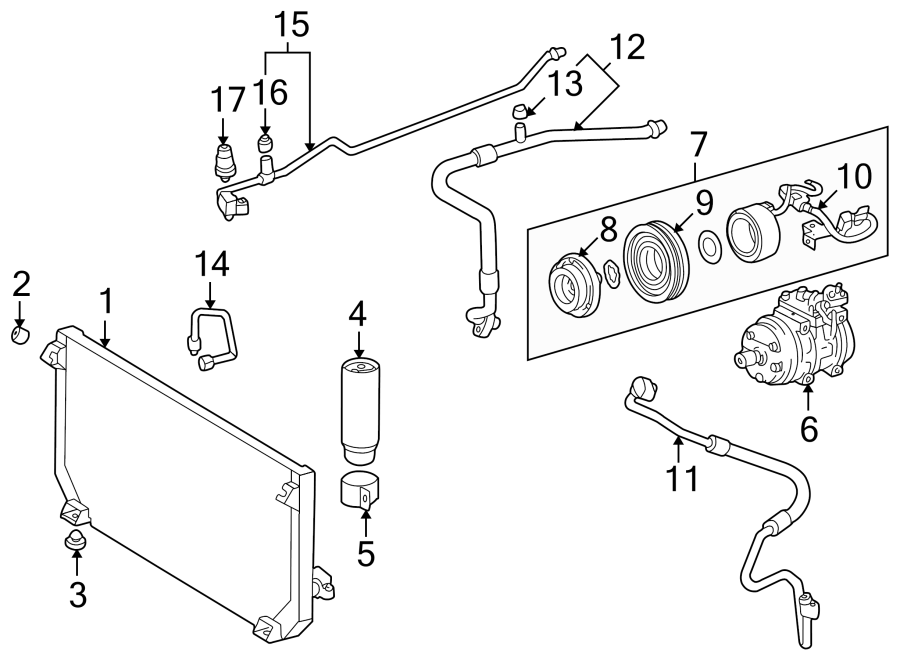 Toyota Sienna Air Conditioning A C Refrigerant Discharge Hose Hose Discharge 8871102050