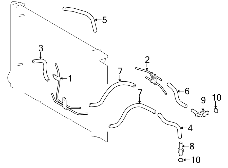 TOYOTA COROLLA Automatic Transmission Oil Cooler Hose - 3294302020 ...