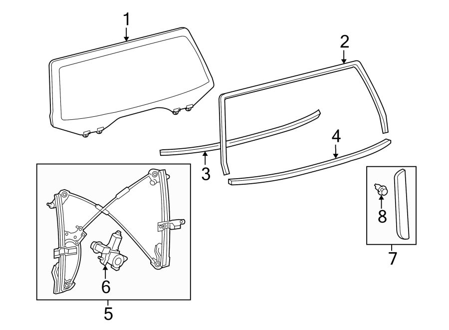 TOYOTA SEQUOIA Window Regulator - 698500C062 | Toyota Parts Overstock, Lakeland FL