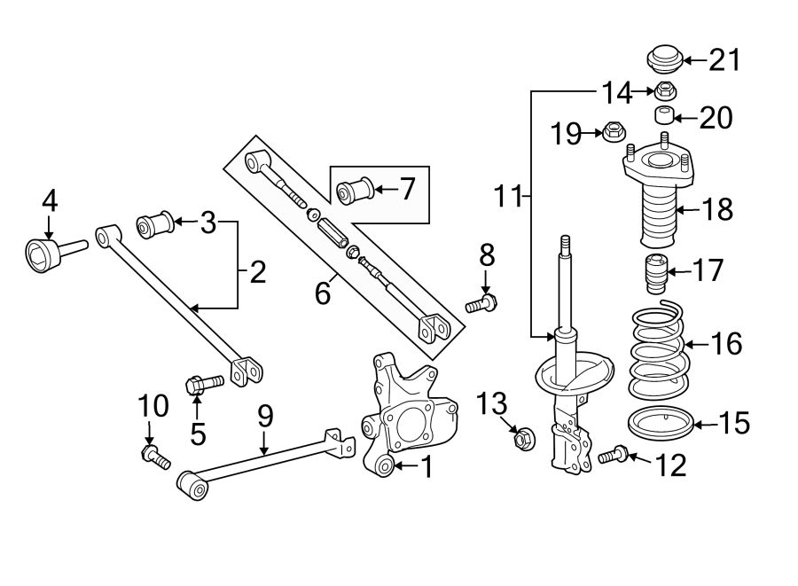 Toyota Prius Bolt. Strut - 9008010335 