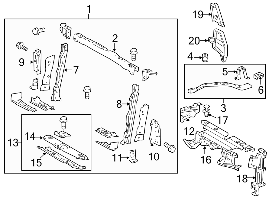 166950V010 - Toyota Radiator Support Baffle (Upper). CANADA BUILT ...