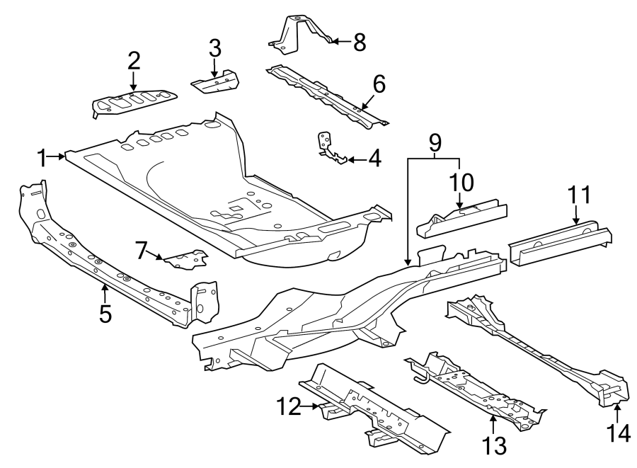 2018 TOYOTA RAV4 Floor Extension (Front, Rear). CANADA BUILT. JAPAN ...