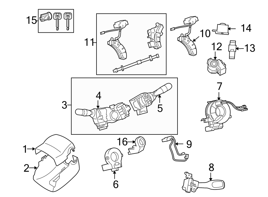 TOYOTA TACOMA Amplifier, transpond. Ignition immobilizer antenna ...