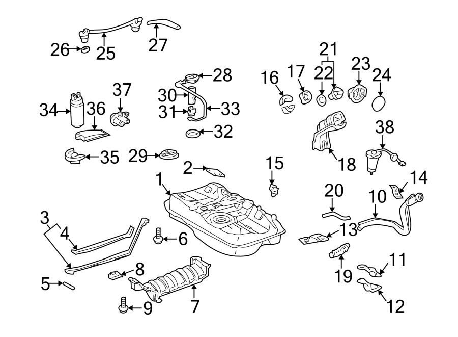 Toyota camry breather tube fuel tank vent hose tube breather tube