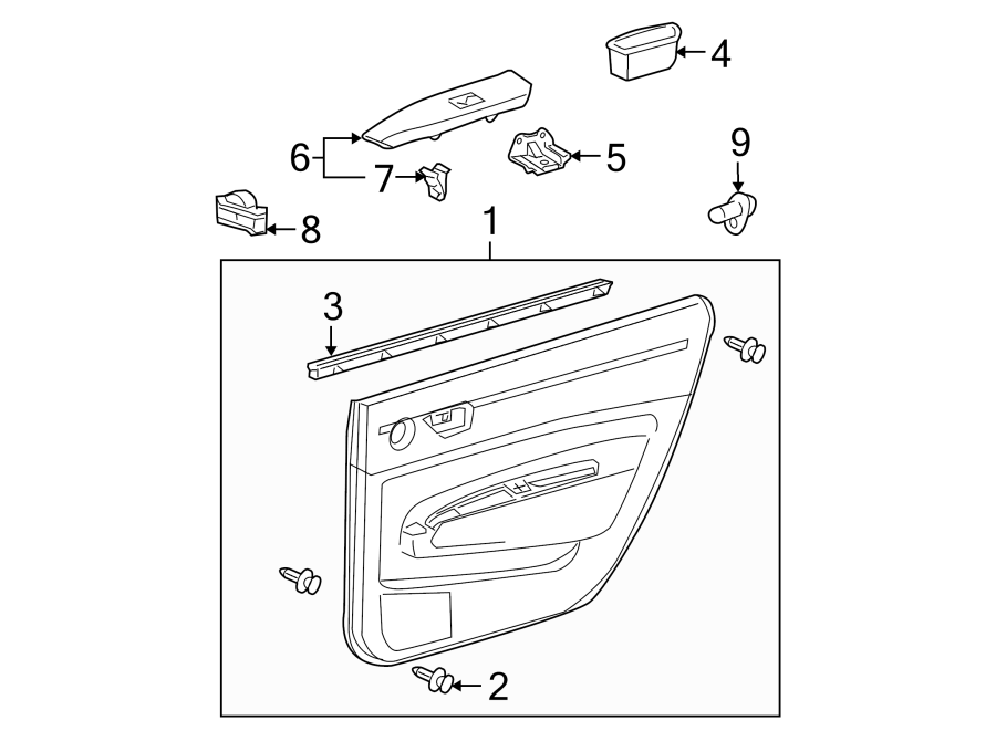 TOYOTA RAV 4 Door Interior Trim Panel. Door trim panel. PANEL ASSEMBLY ...