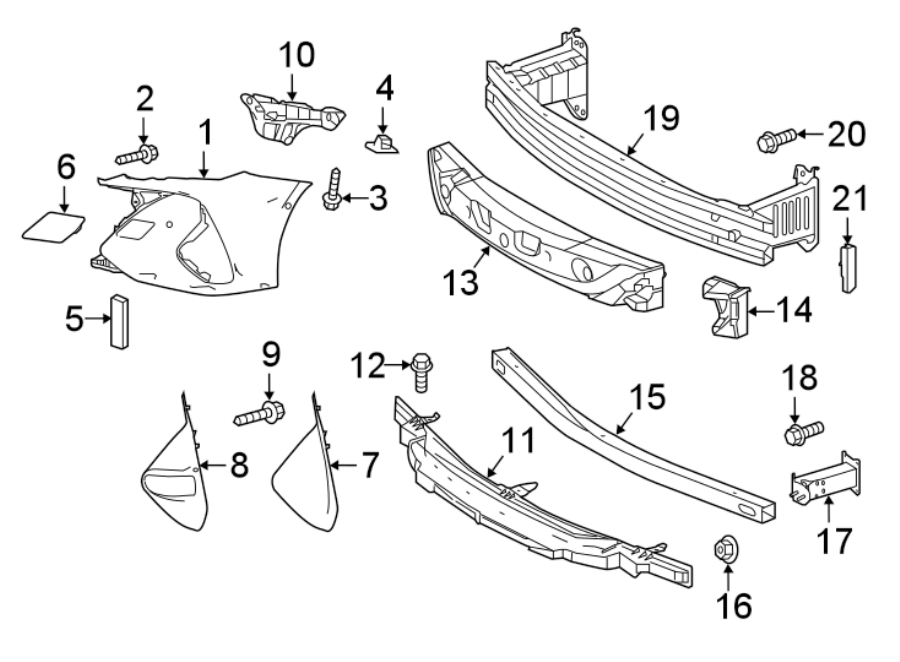 2021 TOYOTA SIENNA Absorber. Bumper. W/PRIME - 5261147180 | Toyota ...