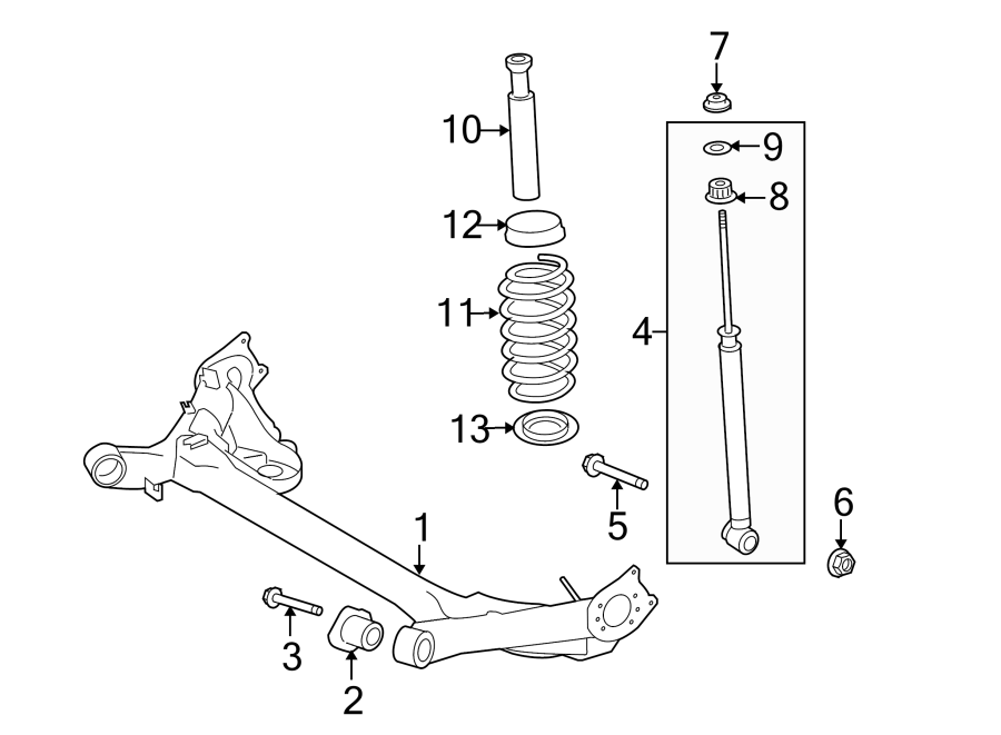 2008 Scion XB Suspension Subframe (Rear). Prius. XB 4210112171