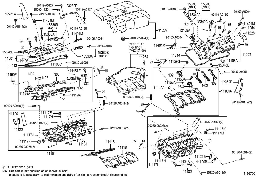 TOYOTA SIENNA Engine Variable Valve Timing (VVT) Solenoid - 153300P020