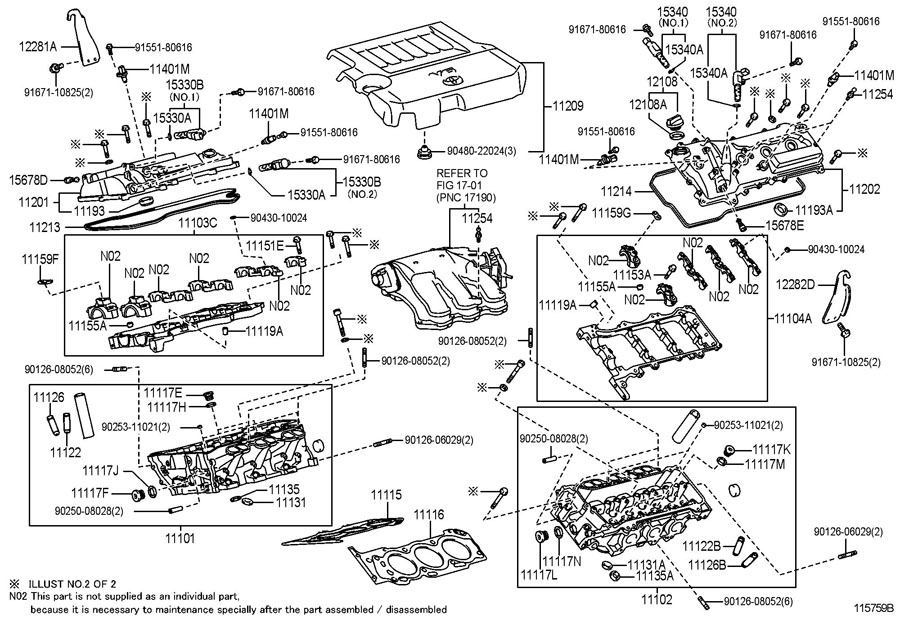 2010 TOYOTA CAMRY Cover sub - assembly, cyli. Valve cover - 1120231030 ...