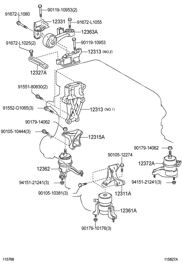 2008 Toyota Yaris Parts Diagram