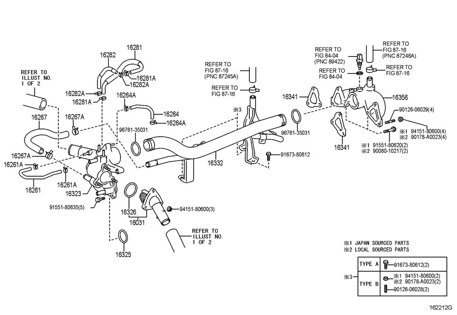 TOYOTA TACOMA Engine Coolant Hose - 162810P010 | Toyota Parts Overstock