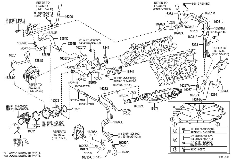 Toyota Camry Engine Parts Diagram Thermostat