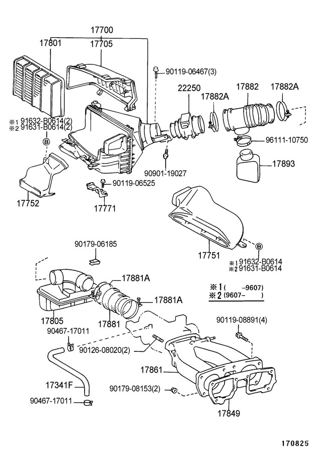 1998 TOYOTA T100 Spoiler Nut (Front). 2000-02. 2003-05 - 9017906185 ...