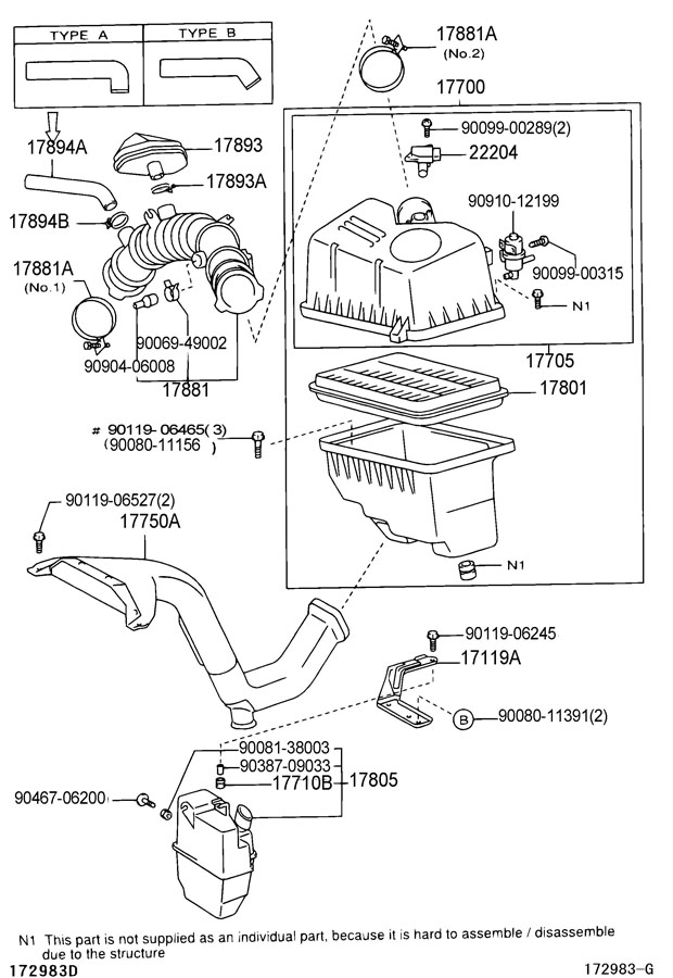 TOYOTA CAMRY Secondary Air Injection Solenoid - 9091012199 | Toyota ...