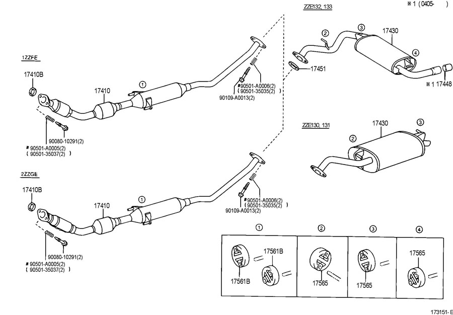 Rav4 Exhaust System Diagram