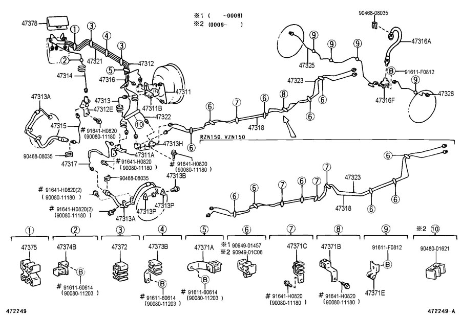 Toyota Tacoma Front Brake Diagram