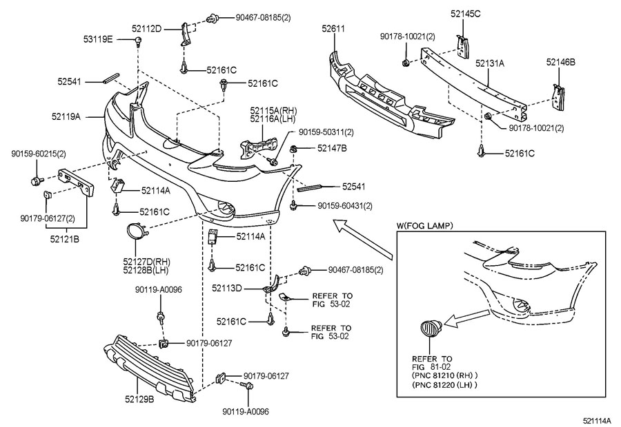 toyota SIENNA Bumper Cover (Front, Upper). 2003-04, XR & XRS ...