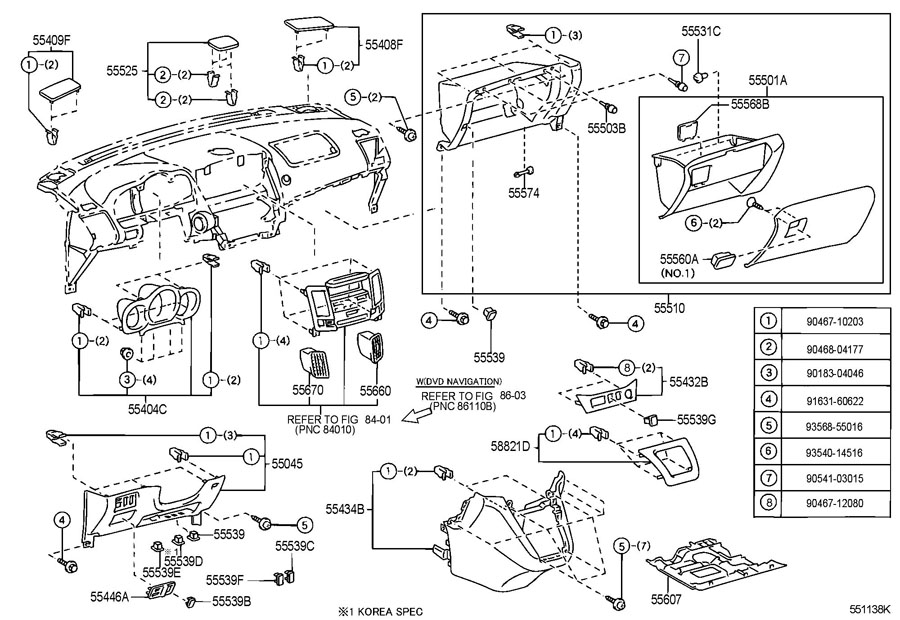 2004 Toyota AVALON Clip. Trim. Panel. QUARTER. Retainer - 9046804177 ...