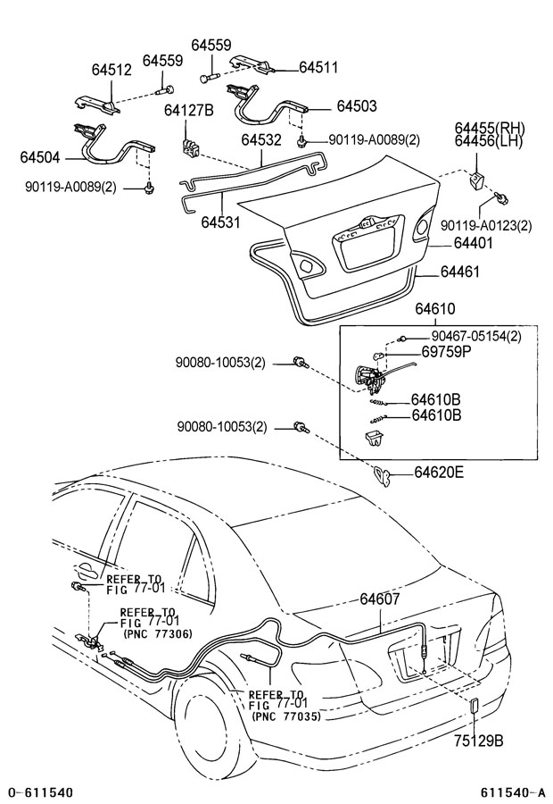 6461002071 - TOYOTA Lock. Corolla | Toyota Parts Overstock, Lakeland FL