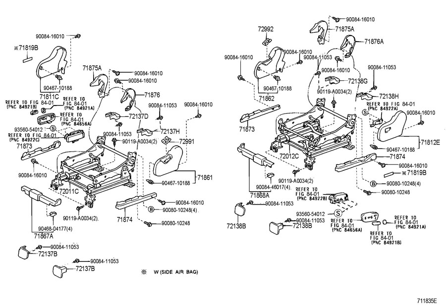 Toyota Sequoia 2002 Parts Diagram