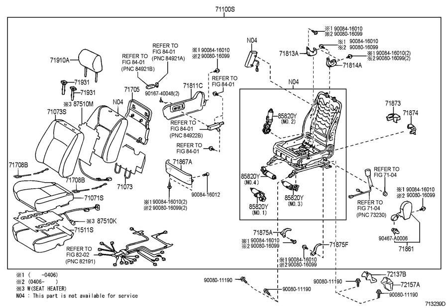 2006 Toyota Sienna Parts Diagram