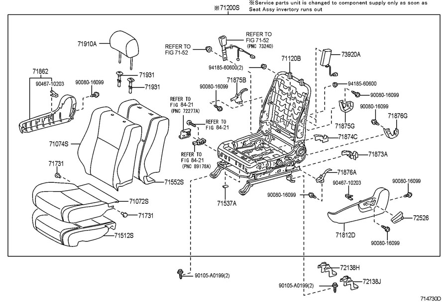 712000cd50e3-toyota-obs-seat-assembly-seat-frame-a-factory-installed-seat-for-a-vehicle-w