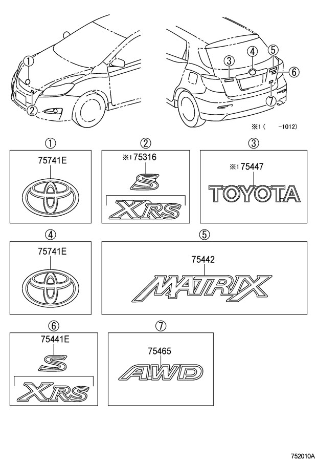 1980 TOYOTA CELICA Hatch Emblem. XRS - 7544512290 | Toyota Parts ...