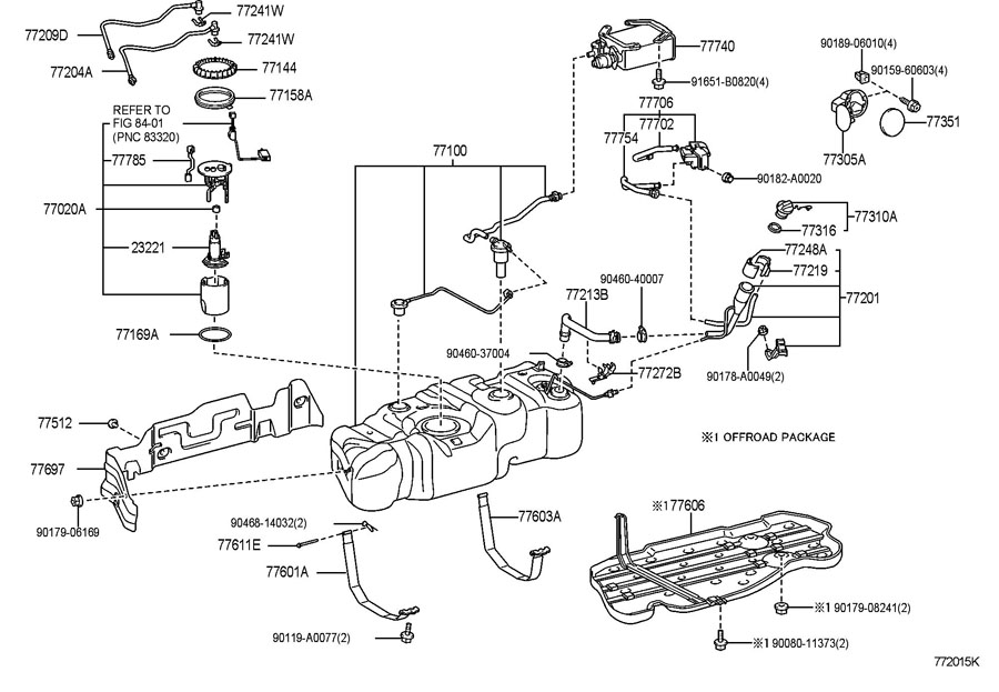 772090C080 - Toyota Fuel hose. Fuel return line. Tube sub - assembly ...