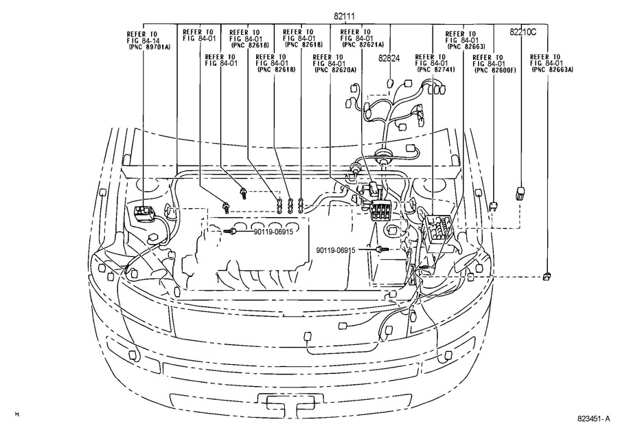 Scion XB Connector, wiring ha - 8282422080 | Toyota Parts Overstock