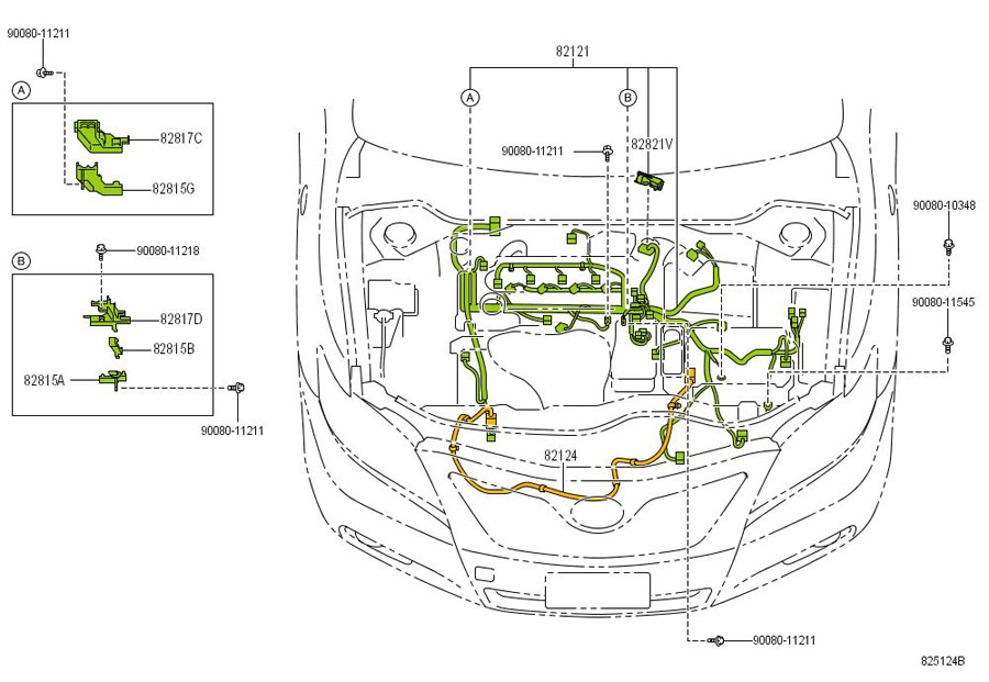 2010 TOYOTA LAND CRUISER Battery Cable Harness - 8212106B70 | Toyota