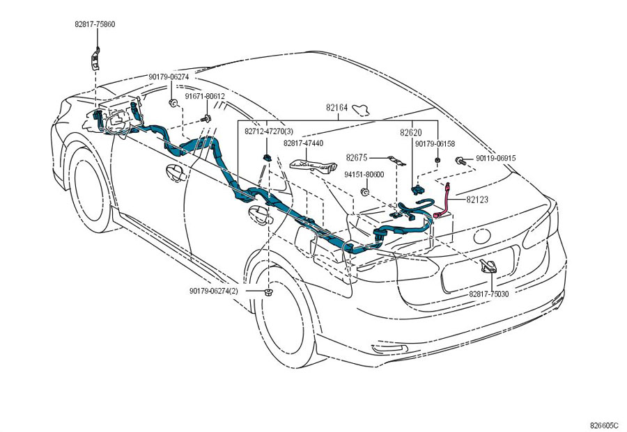 8267547080 - TOYOTA Terminal, junction. Terminal, earth | Toyota Parts
