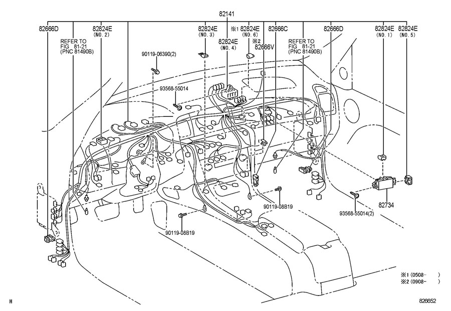 8282430210 - TOYOTA Connector, wiring ha | Toyota Parts Overstock