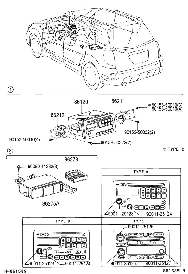 car radio for toyota matrix 2006