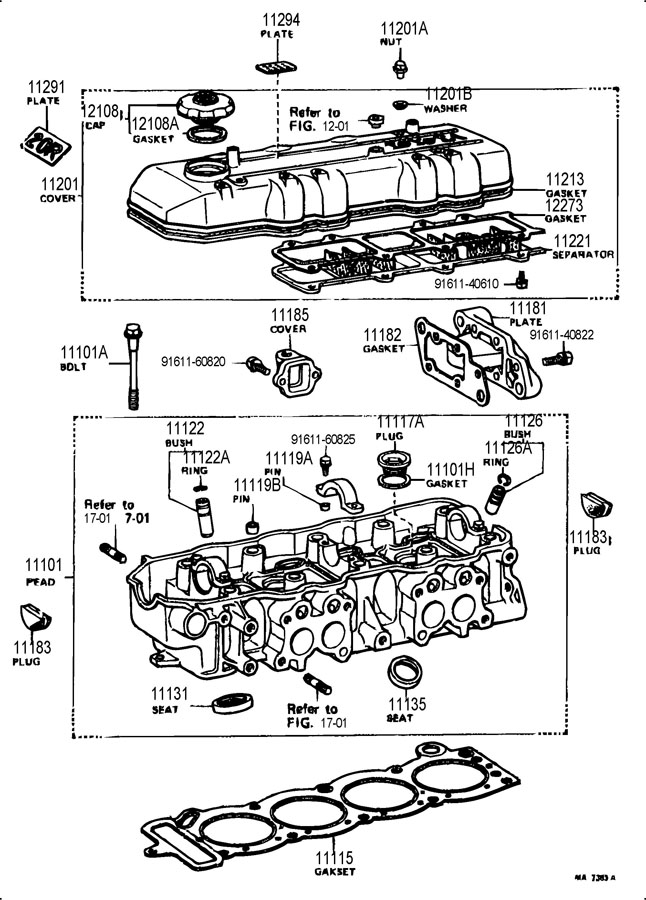 1120139135 - Toyota Cover sub-assy, cylinder head | Toyota Parts ...