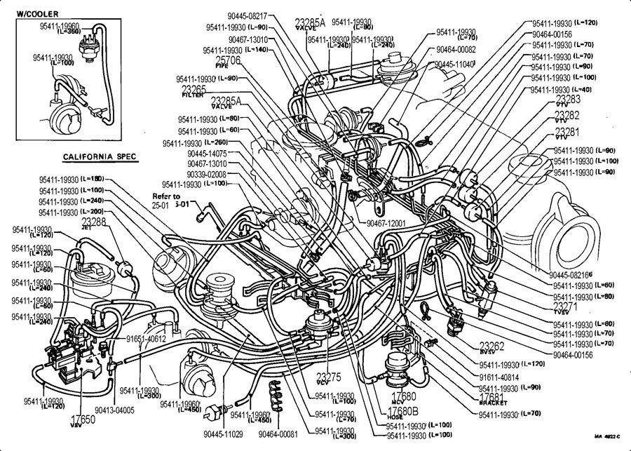 8957016030 - TOYOTA Valve Assembly, Vacuum S | Toyota Parts Overstock ...