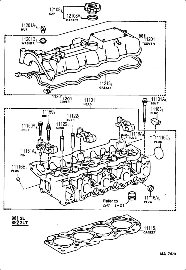 1121354030 - TOYOTA Engine Valve Cover Gasket. Engine Valve Cover ...