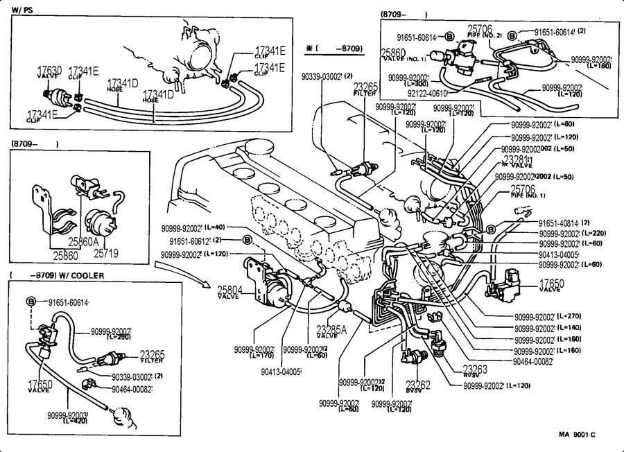 2570616110 - TOYOTA Pipe sub-assy, vacuum transmitting, no.1 | Toyota ...