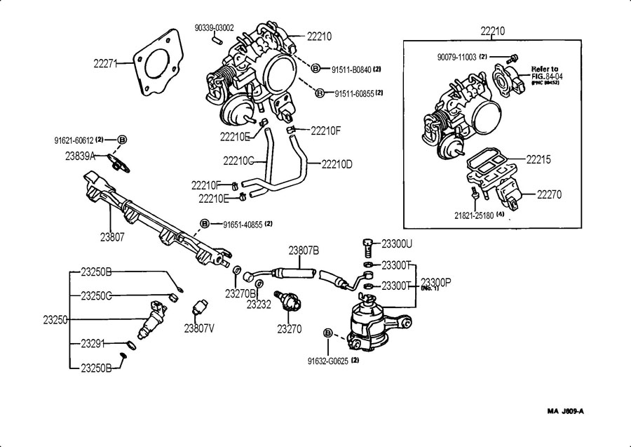 TOYOTA CAMRY Fuel Injection Idle Air Control Valve - 2227074171