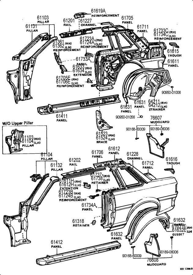 Toyota Prius Body Parts Diagram