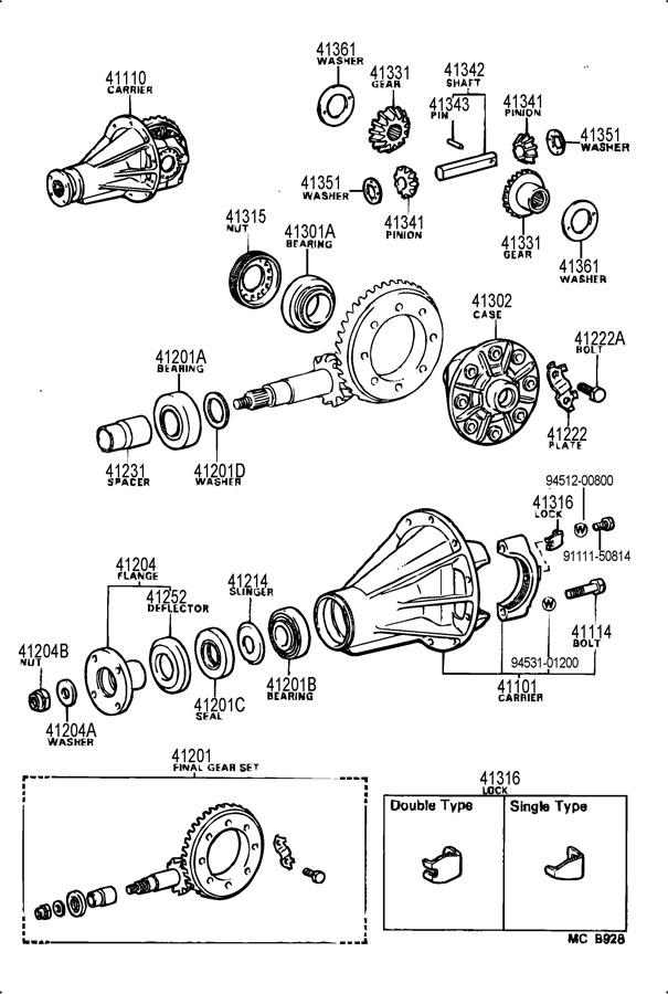 4135130032 - Toyota Washer, Differential. Washer, Thrust | Toyota Parts ...